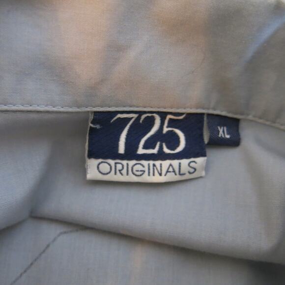 Vintage 725 ORIGINALS Scorpion Button Down Shirt Size XL Men Gray Streetwear Y2K - Picture 7 of 8